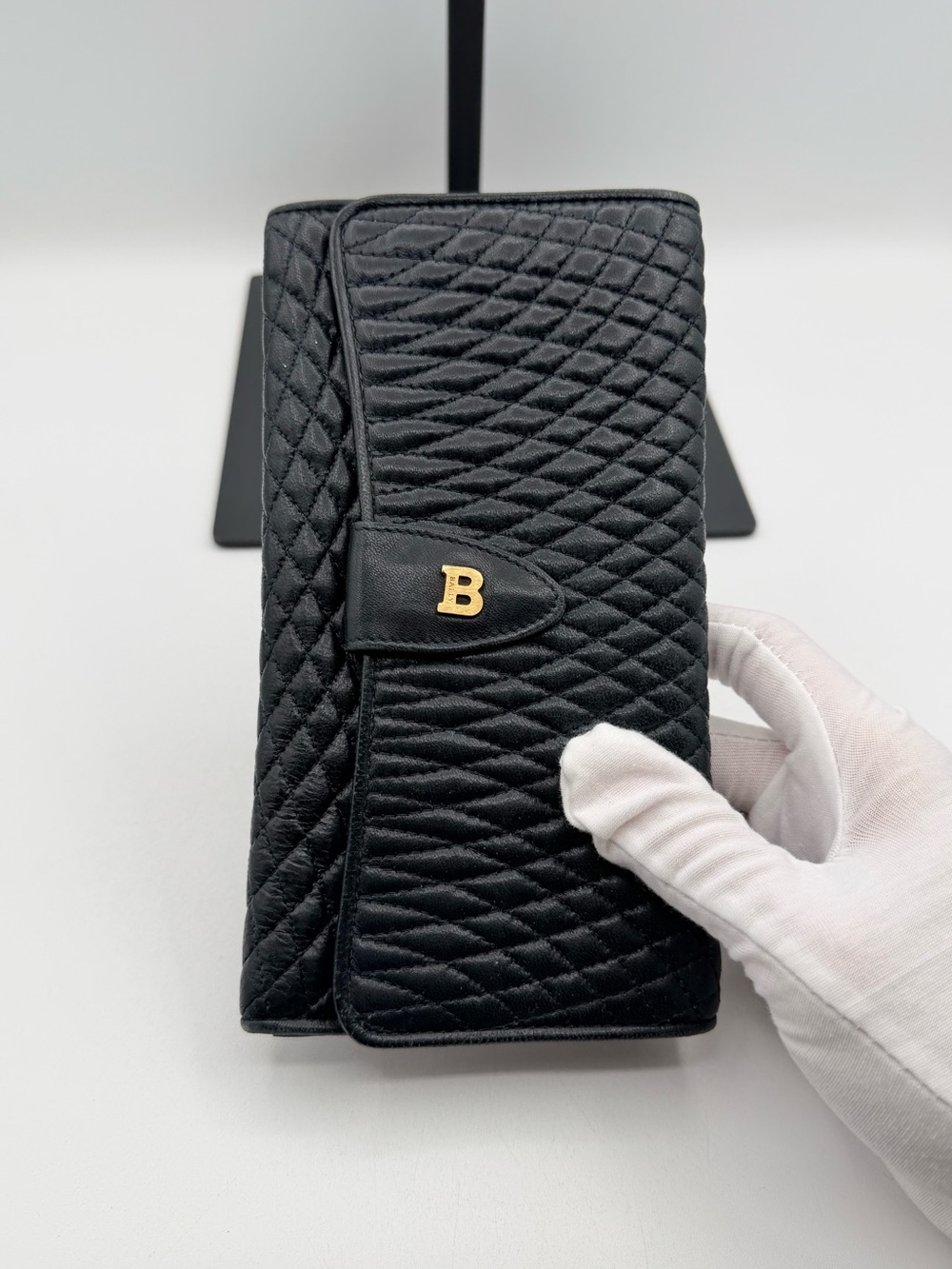 Bally Quilted Leather Flap Wallet